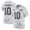 Johmsee D.Lions #10 Isiah Pacheco Player Arctic Camo Salute To Service Limited Stitched Jerseys