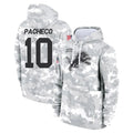 Johmsee D.Lions #10 Isiah Pacheco Player Arctic Camo Salute to Service Hoodies Limited Game Stitched Jerseys