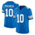 Johmsee D.Lions #10 Isiah Pacheco Player Blue Limited Vapor F.U.S.E. Alternate Home Game Stitched Jerseys
