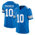 Johmsee D.Lions #10 Isiah Pacheco Player Blue Limited Vapor F.U.S.E. Alternate Home Game Stitched Jerseys