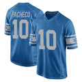 Johmsee D.Lions #10 Isiah Pacheco Player Blue Vapor Untouchable Throwback Game Stitched Jerseys