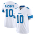 Johmsee D.Lions #10 Isiah Pacheco Player White Limited Vapor F.U.S.E. Alternate Home Game Stitched Jerseys