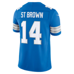 Johmsee D.Lions #14 Amon-Ra St. Brown Blue Team Vapor F.U.S.E. Stitched Limited Jerseys