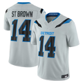 Johmsee D.Lions #14 Amon-Ra St. Brown Silver 2026 Rivalries Collection Limited Stitched Jerseys