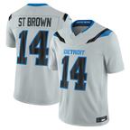 Johmsee D.Lions #14 Amon-Ra St. Brown Silver 2026 Rivalries Collection Limited Stitched Jerseys