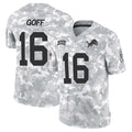 Johmsee D.Lions #16 Jared Goff Player Arctic Camo Salute to Service Limited Stitched Jerseys
