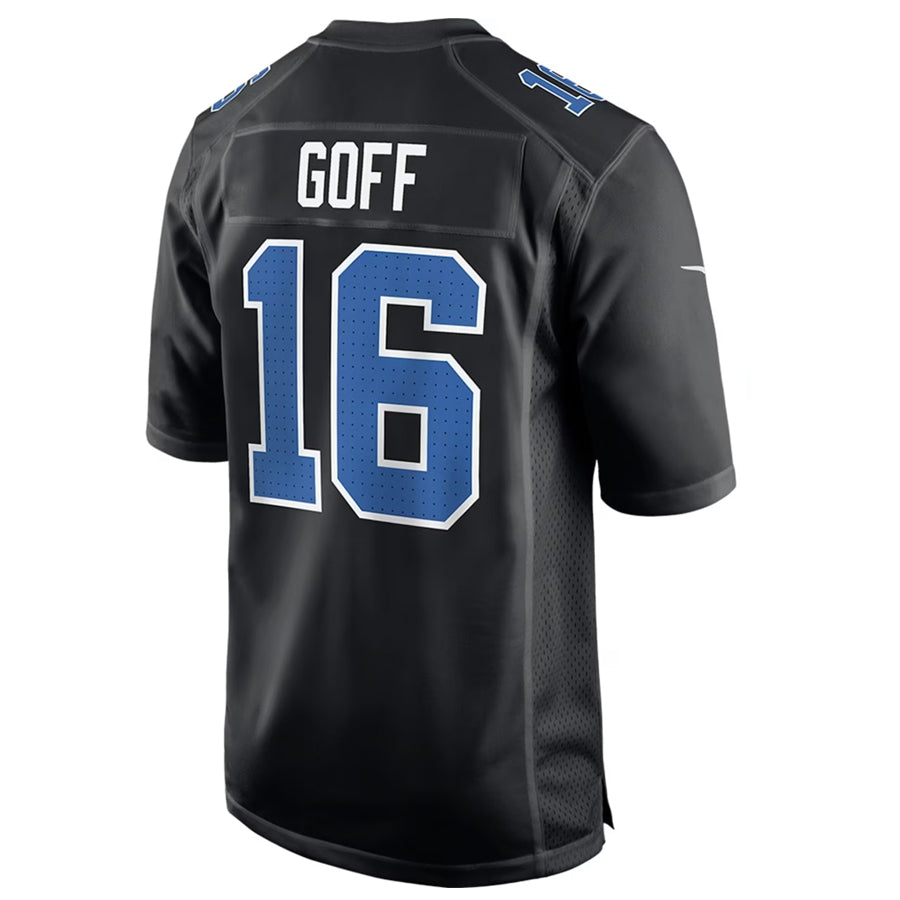 Johmsee D.Lions #16 Jared Goff Player Black Limited Fashion Stitched Jerseys