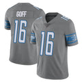 Johmsee D.Lions #16 Jared Goff Player Gray Vapor Untouchable Limited Home Game Stitched Jerseys