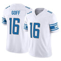 Johmsee D.Lions #16 Jared Goff Player White Vapor F.U.S.E. Limited Home Game Stitched Jerseys