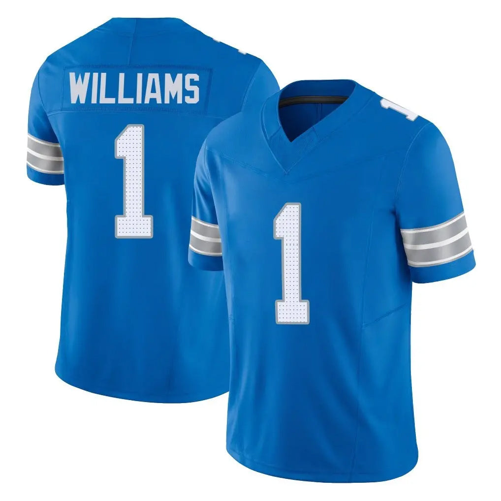 Johmsee D.Lions #1 Jameson Williams Player Blue Limited Vapor F.U.S.E. Alternate Home Game Stitched Jerseys