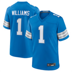 Johmsee D.Lions #1 Jameson Williams Player Blue Replica Game Stitched Jerseys
