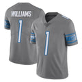 Johmsee D.Lions #1 Jameson Williams Player Gray Vapor Untouchable Limited Home Game Stitched Jerseys