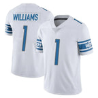 Johmsee D.Lions #1 Jameson Williams Player White Limited Vapor Untouchable Home Game Stitched Jerseys