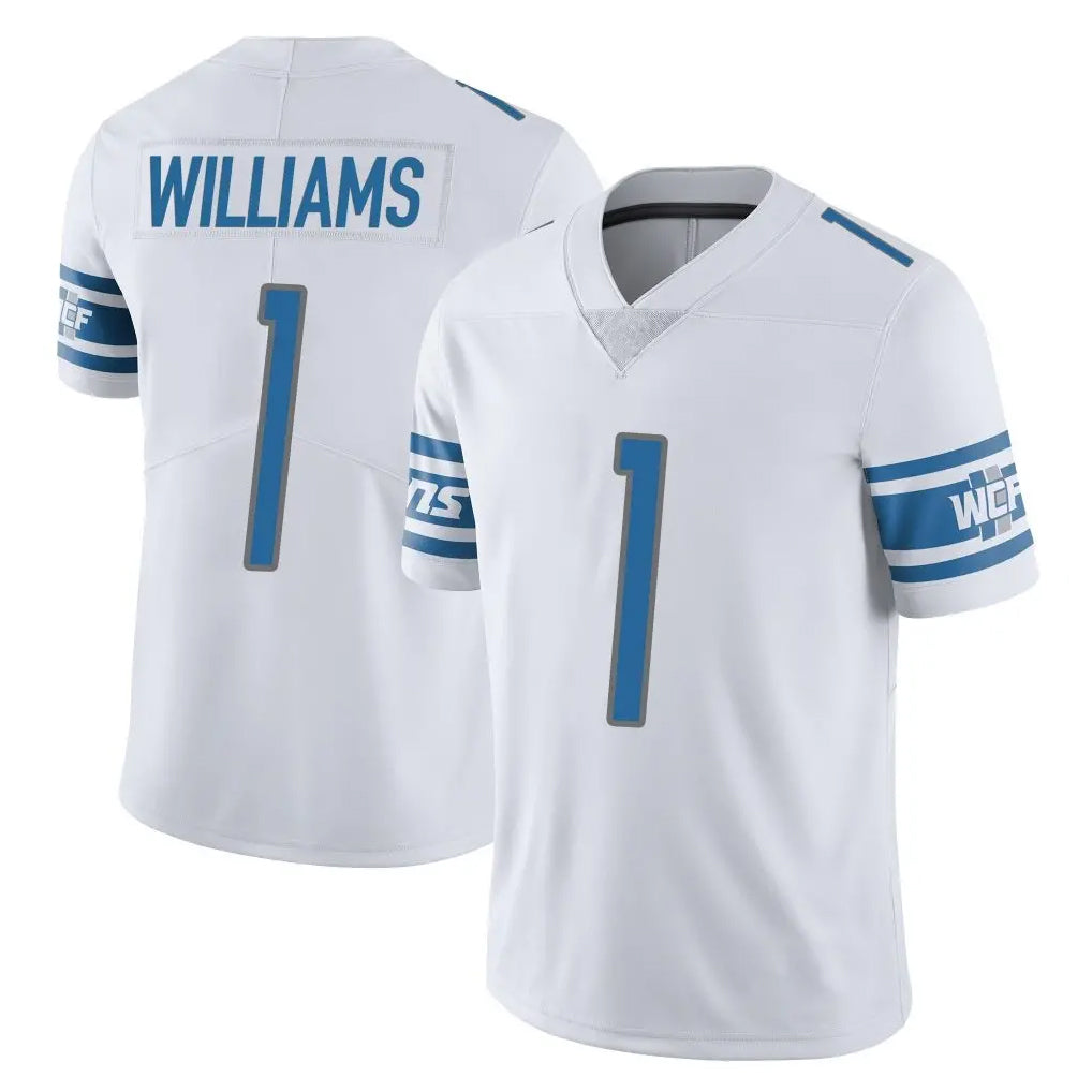 Johmsee D.Lions #1 Jameson Williams Player White Limited Vapor Untouchable Home Game Stitched Jerseys