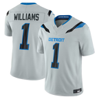 Johmsee D.Lions #1 Jameson Williams Silver 2026 Rivalries Collection Limited Stitched Jerseys