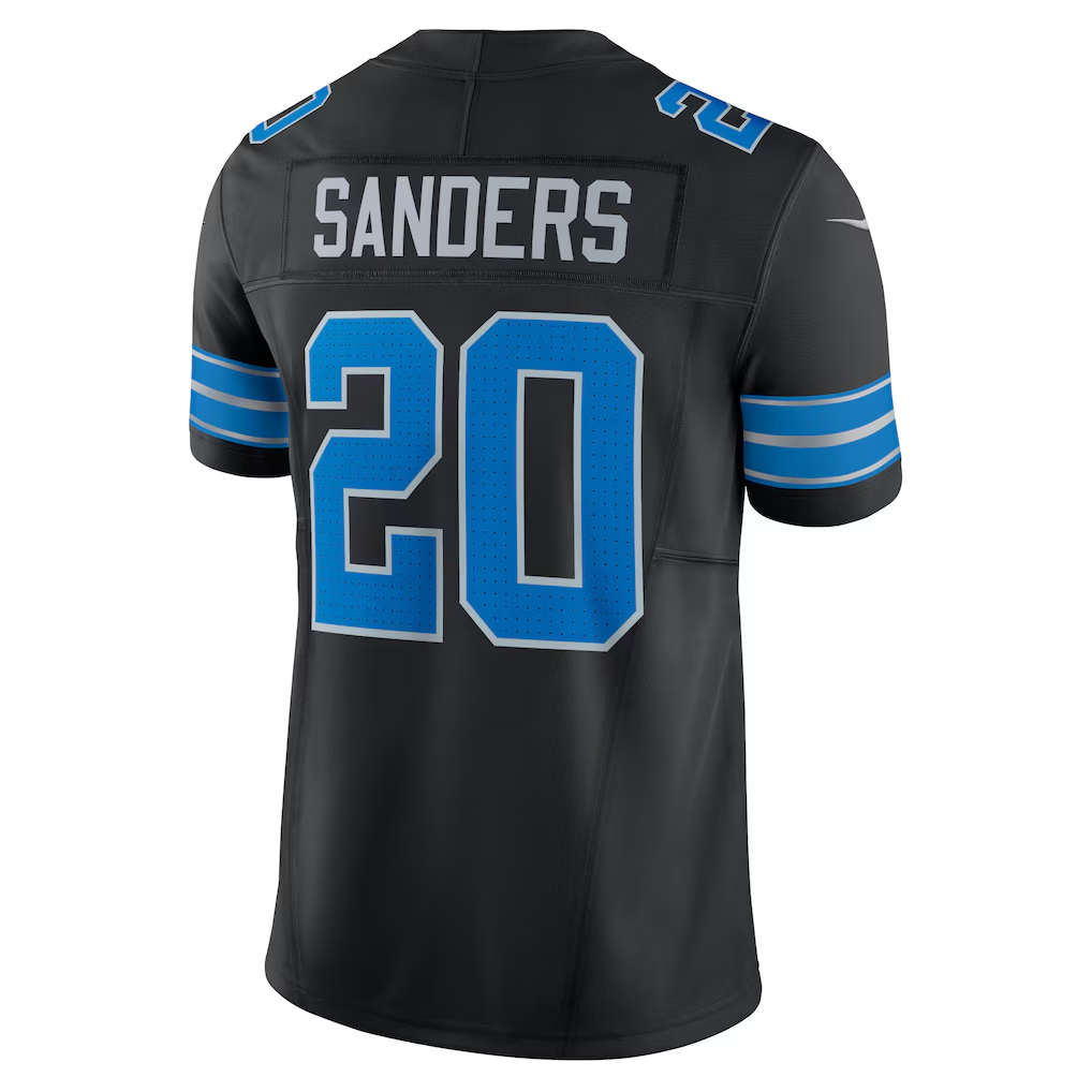 Johmsee D.Lions #20 Barry Sanders Black 2nd Alternate Vapor F.U.S.E. Limited Stitched Jerseys