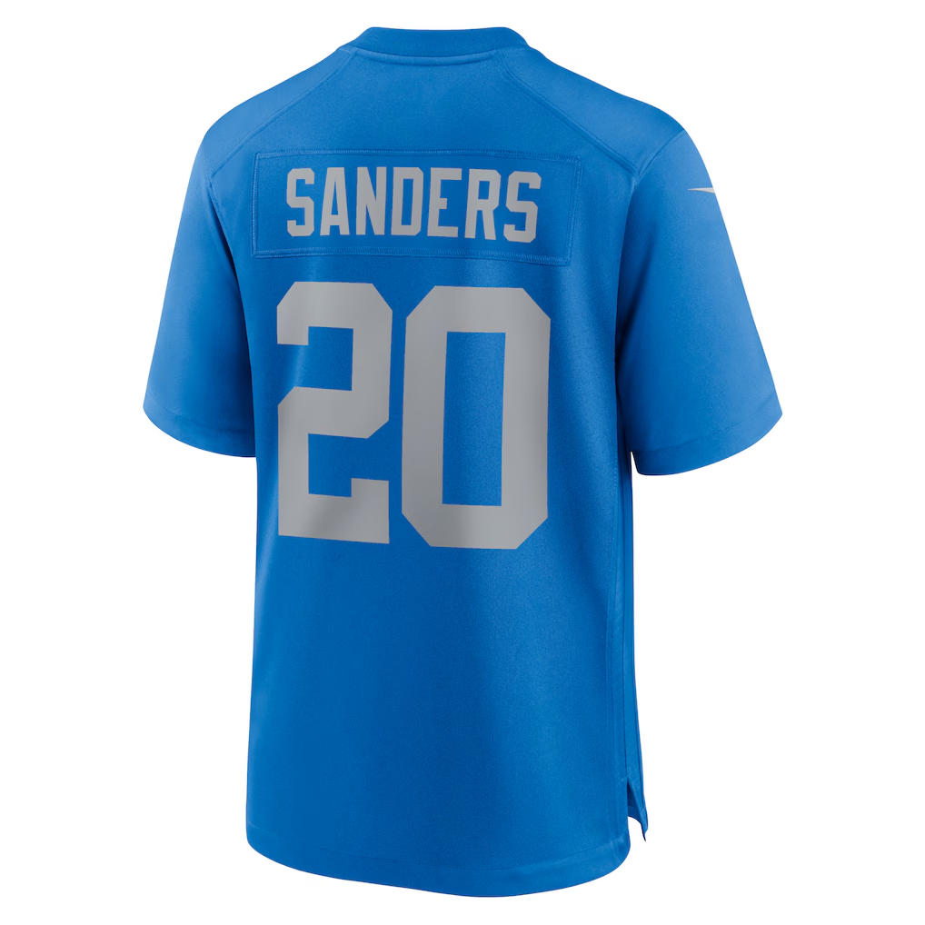 Johmsee D.Lions #20 Barry Sanders Blue Alternate Game Stitched Jerseys