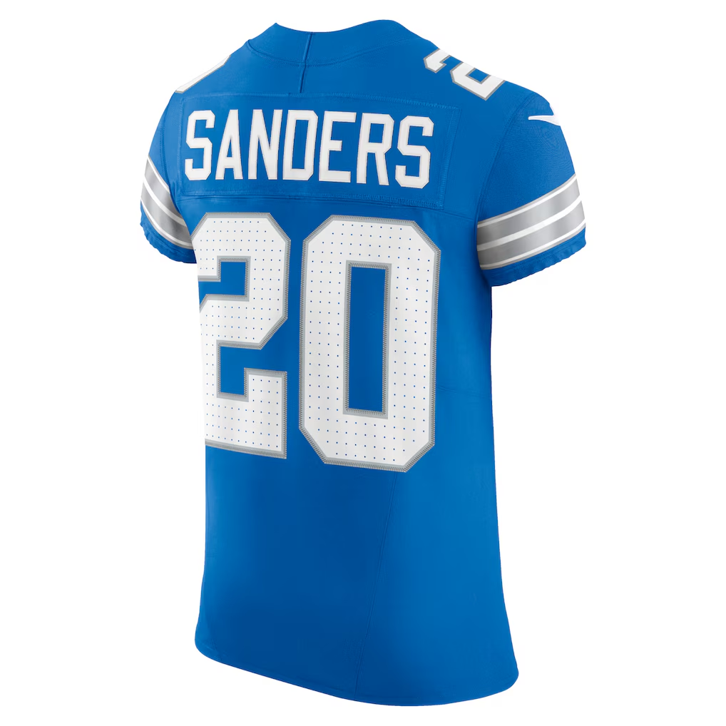 Johmsee D.Lions #20 Barry Sanders Blue Team Vapor F.U.S.E. Elite Stitched Jerseys