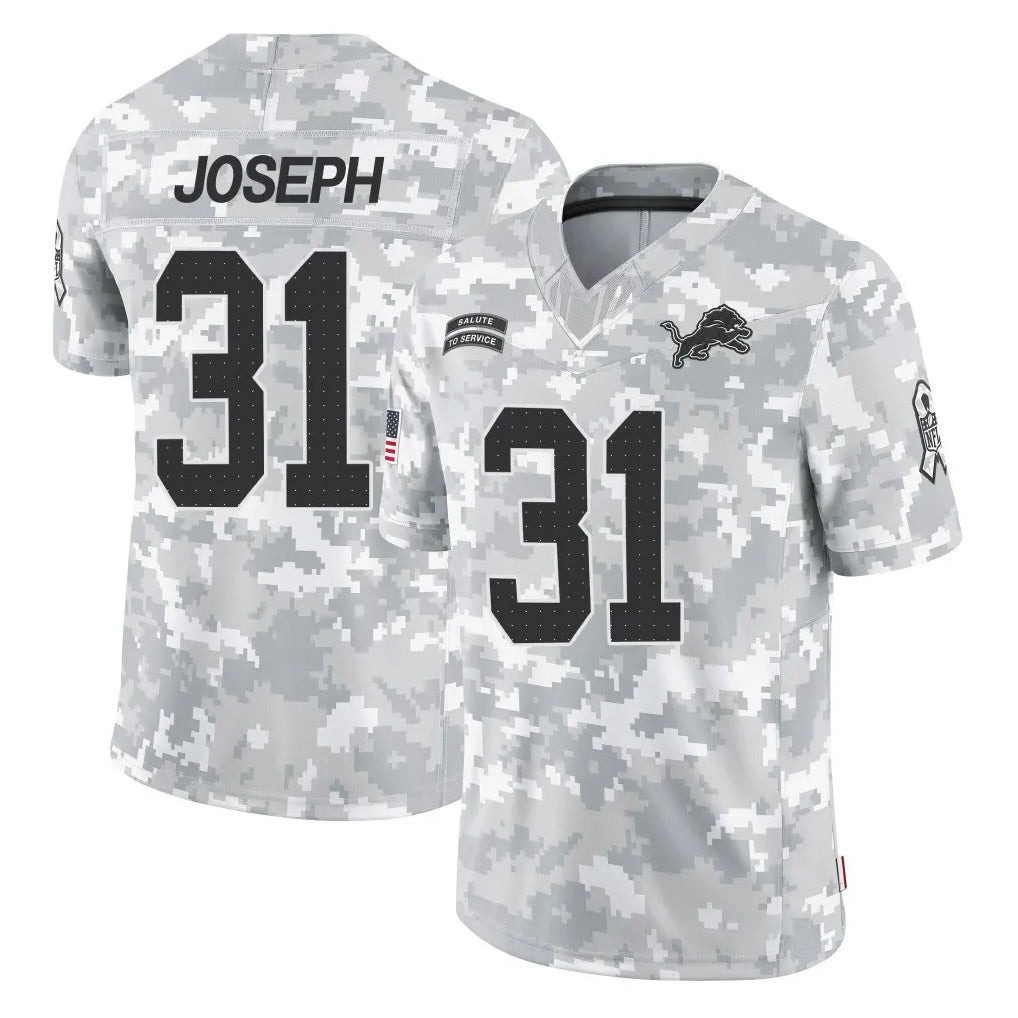 Johmsee D.Lions #31 Kerby Joseph Player Arctic Camo Salute To Service Limited Stitched Jerseys