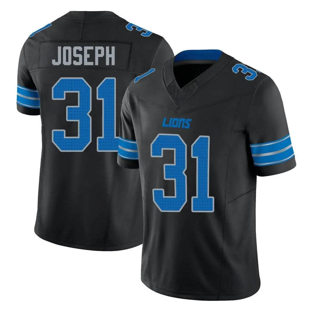 Johmsee D.Lions #31 Kerby Joseph Player Black Alternate Vapor F.U.S.E. Limited Home Game Stitched Jerseys