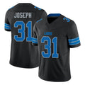 Johmsee D.Lions #31 Kerby Joseph Player Black Alternate Vapor F.U.S.E. Limited Home Game Stitched Jerseys