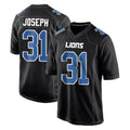 Johmsee D.Lions #31 Kerby Joseph Player Black Fashion Home Game Stitched Jerseys