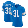 Johmsee D.Lions #31 Kerby Joseph Player Blue Alternate Home Game Stitched Jerseys
