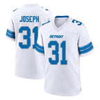Johmsee D.Lions #31 Kerby Joseph Player White Alternate Home Game Stitched Jerseys