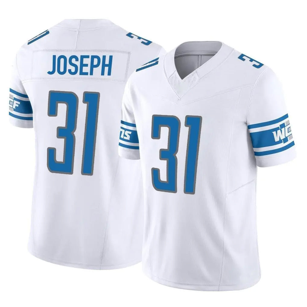 Johmsee D.Lions #31 Kerby Joseph Player White Vapor F.U.S.E. Limited Home Game Stitched Jerseys