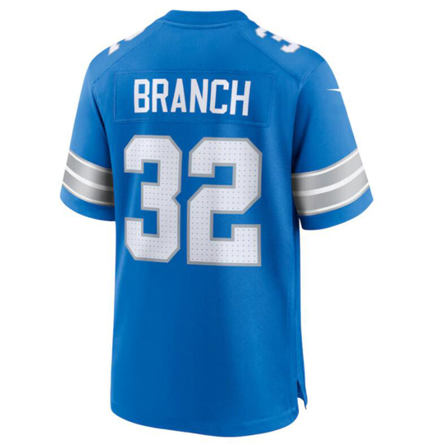 Johmsee D.Lions #32 Brian Branch Blue Game Jersey American Stitched Stitched Jerseys
