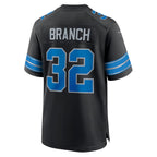 Johmsee D.Lions #32 Brian Branch Player Black Home Game Stitched Jerseys