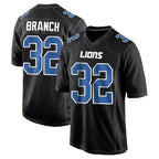 Johmsee D.Lions #32 Brian Branch Player Black Limited Fashion Stitched Jerseys