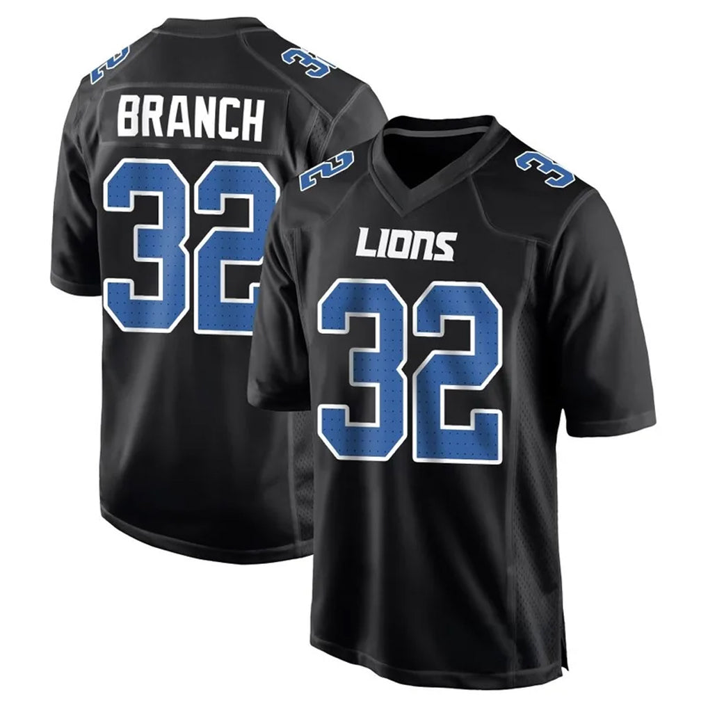 Johmsee D.Lions #32 Brian Branch Player Black Limited Fashion Stitched Jerseys