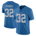 Johmsee D.Lions #32 Brian Branch Player Blue Limited Throwback Vapor Untouchable Stitched Jerseys