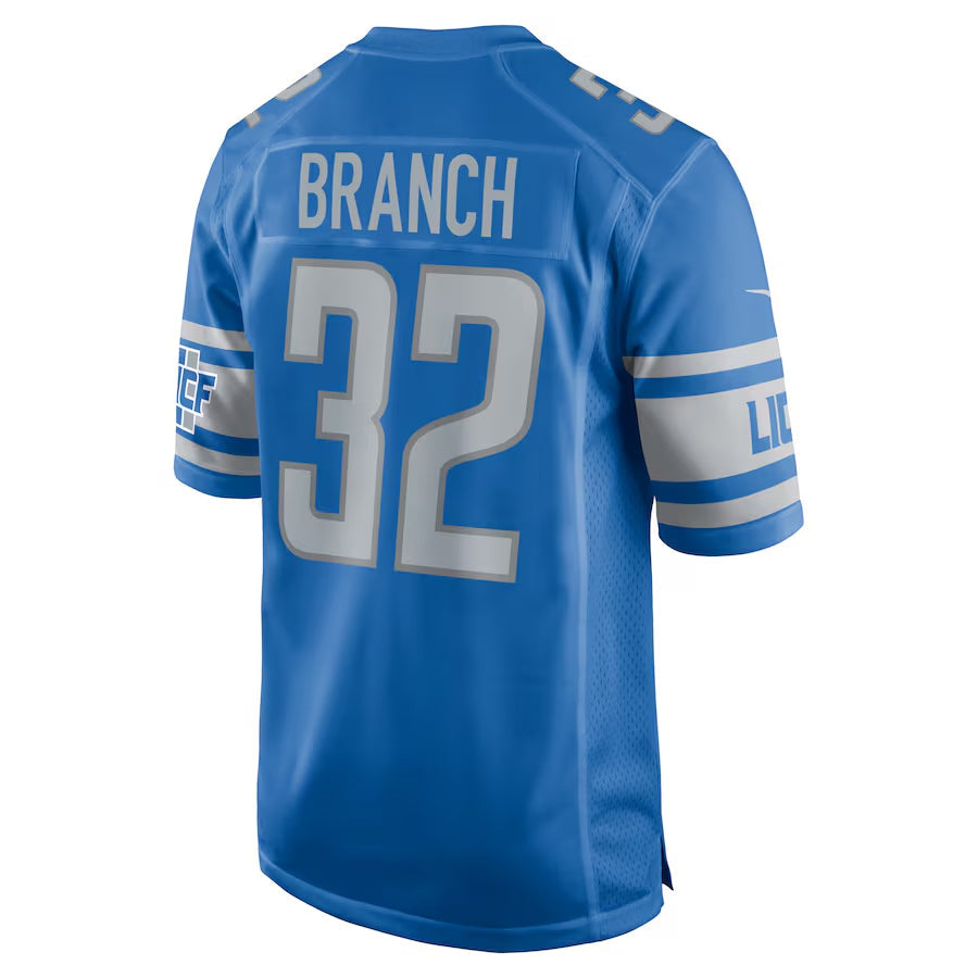 Johmsee D.Lions #32 Brian Branch Player Blue Replica Game Stitched Jerseys