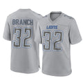 Johmsee D.Lions #32 Brian Branch Player Gray Atmosphere Fashion Home Game Stitched Jerseys