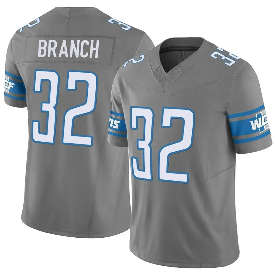 Johmsee D.Lions #32 Brian Branch Player Gray Vapor F.U.S.E. Limited Stitched Jerseys