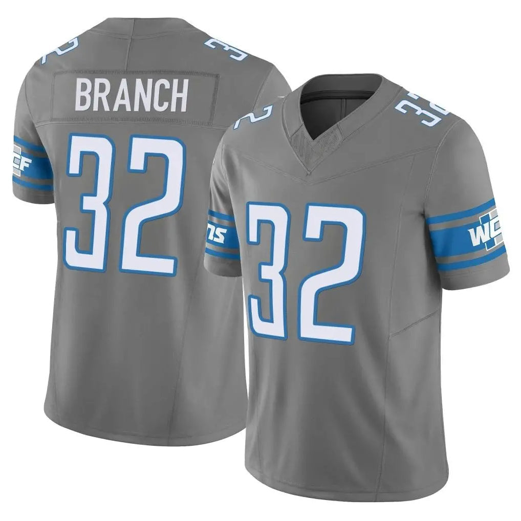 Johmsee D.Lions #32 Brian Branch Player Gray Vapor F.U.S.E. Limited Home Game Stitched Jerseys