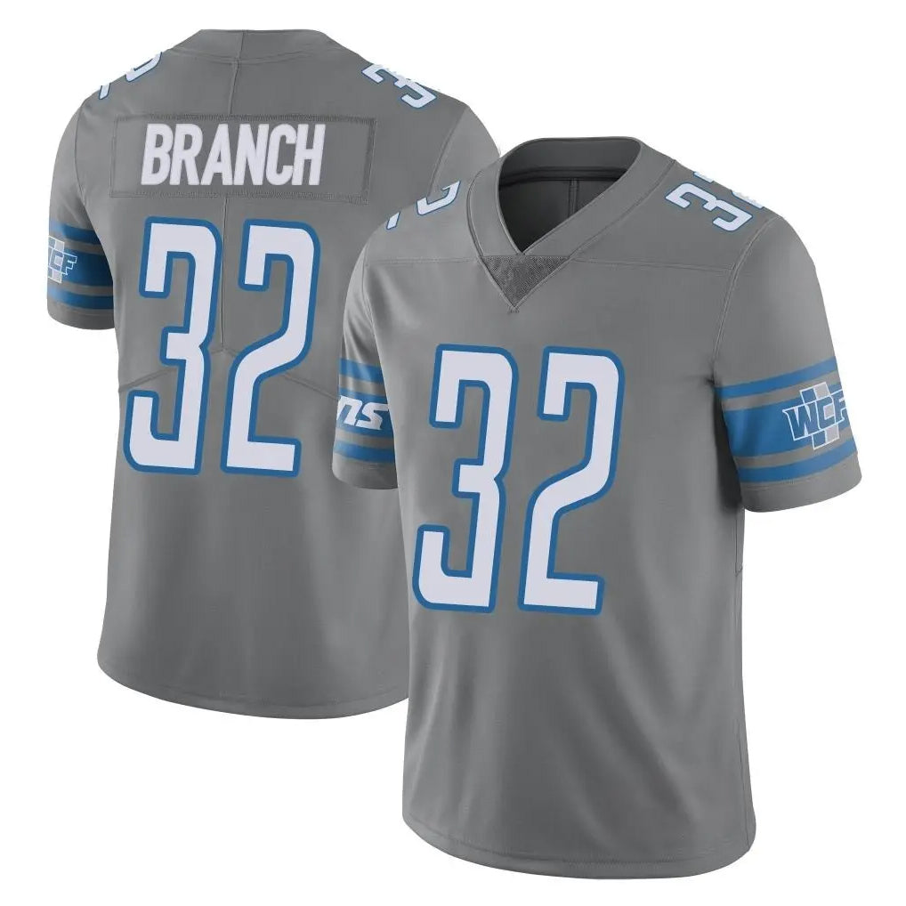 Johmsee D.Lions #32 Brian Branch Player Gray Vapor Untouchable Limited Home Game Stitched Jerseys
