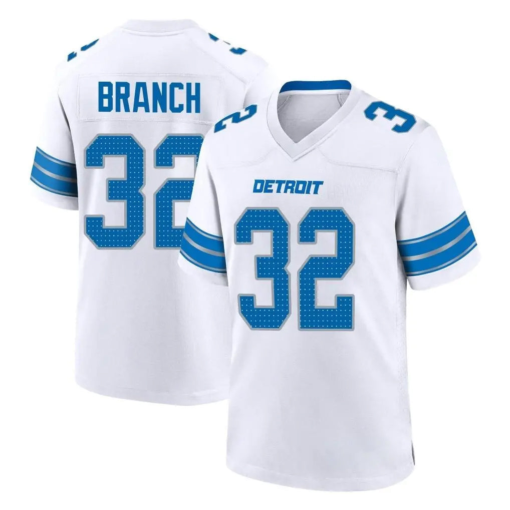 Johmsee D.Lions #32 Brian Branch Player White Alternate Home Game Stitched Jerseys