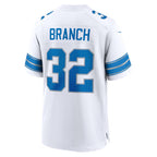 Johmsee D.Lions #32 Brian Branch Player White Home Game Stitched Jerseys