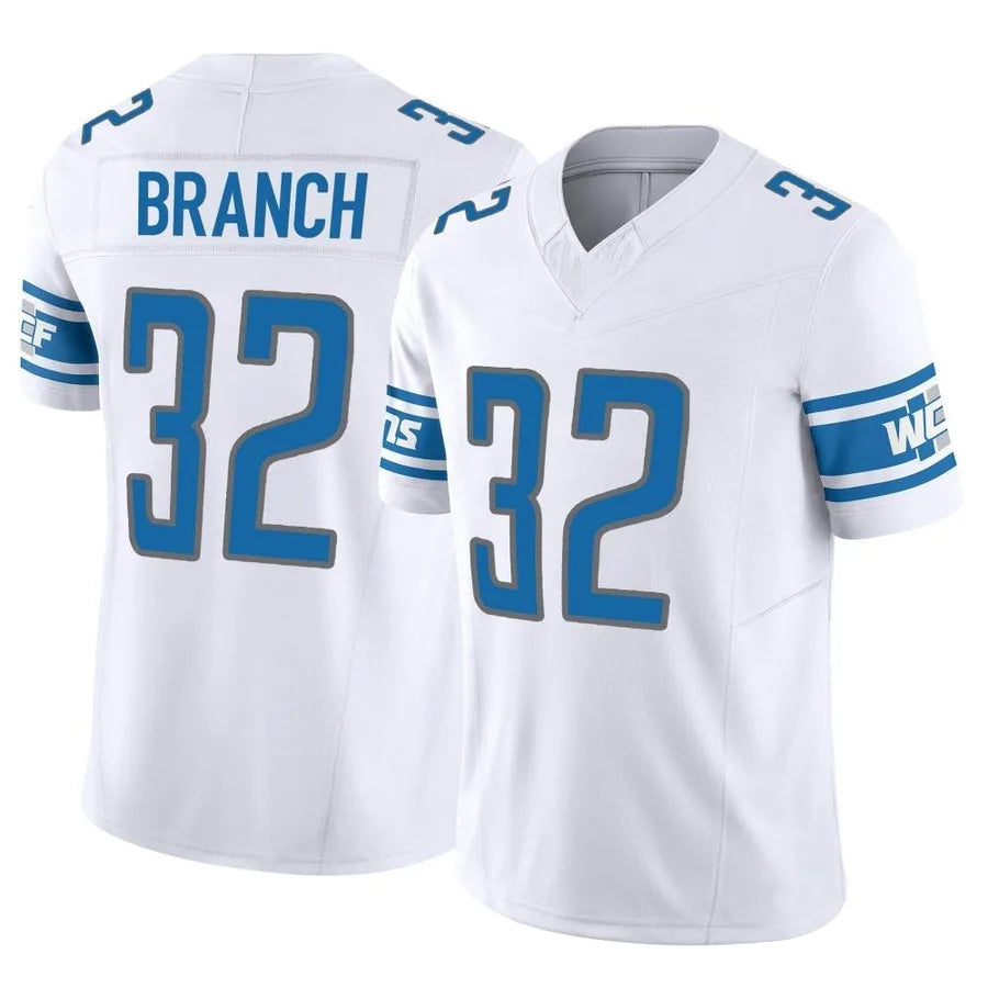 Johmsee D.Lions #32 Brian Branch Player White Vapor F.U.S.E. Limited Game Stitched Jerseys