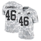 Johmsee D.Lions #46 Jack Campbell Player Arctic Camo Salute To Service Limited Stitched Jerseys