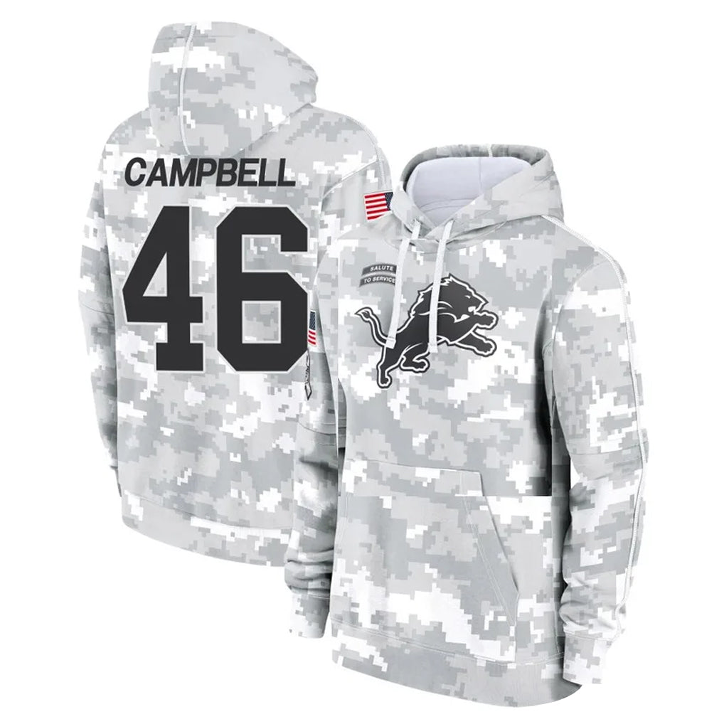 Johmsee D.Lions #46 Jack Campbell Player Arctic Camo Salute to Service Hoodies Limited Game Stitched Jerseys