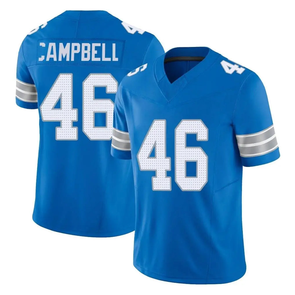 Johmsee D.Lions #46 Jack Campbell Player Blue Limited Vapor F.U.S.E. Alternate Home Game Stitched Jerseys