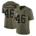 Johmsee D.Lions #46 Jack Campbell Player Olive 2025 Salute To Service Limited Home Game Stitched Jerseys