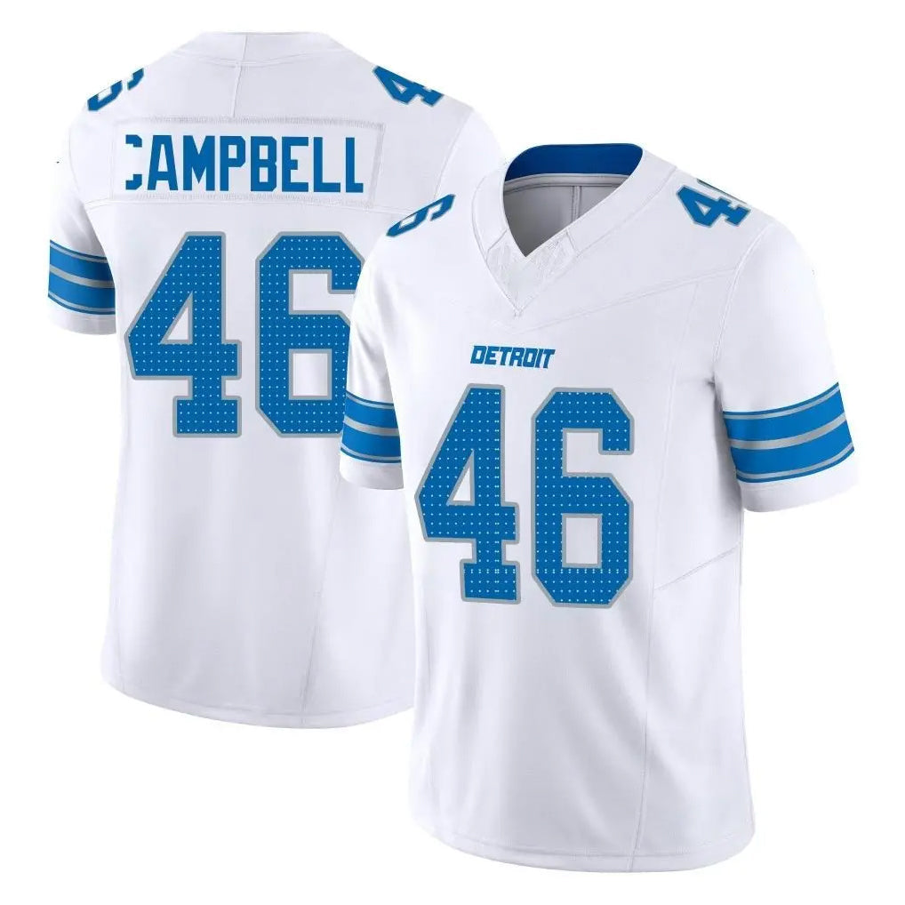 Johmsee D.Lions #46 Jack Campbell Player White Limited Vapor F.U.S.E. Alternate Home Game Stitched Jerseys