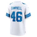 Johmsee D.Lions #46 Jack Campbell White White Game Stitched Jerseys