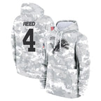 Johmsee D.Lions #4 D.J. Reed Player Arctic Camo Salute to Service Hoodies Limited Game Stitched Jerseys