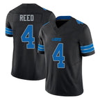 Johmsee D.Lions #4 D.J. Reed Player Black Alternate Vapor F.U.S.E. Limited Home Game Stitched Jerseys